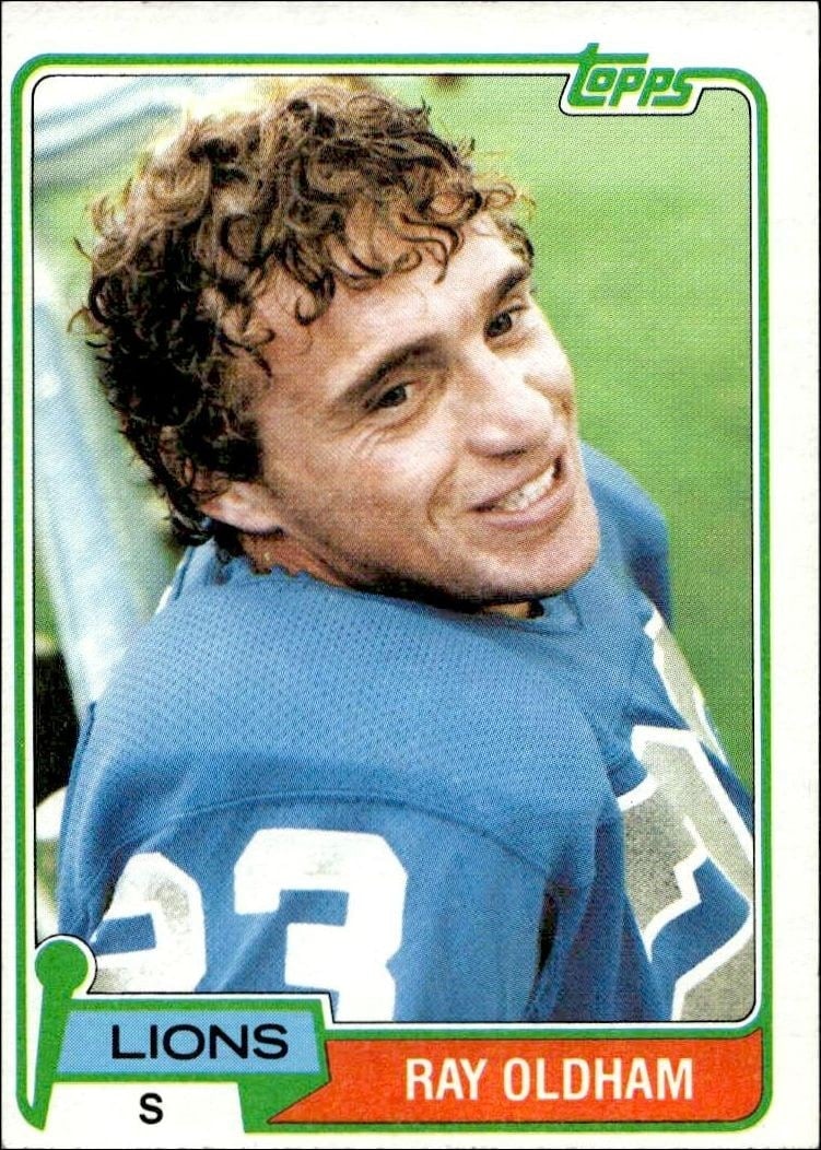 Ray Oldham 1981 Topps #224 Football Trading Card - Front 1981 Topps Ray Oldham #224 football trading card front