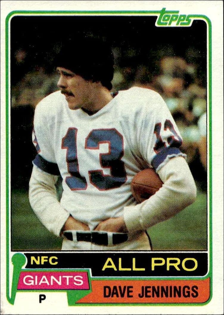 1981 Topps Dave Jennings #110 trading card