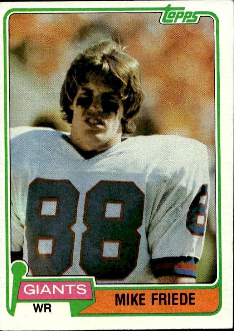 Mike Friede 1981 Topps #74 Football Trading Card - Front 1981 Topps Mike Friede #74 football trading card front