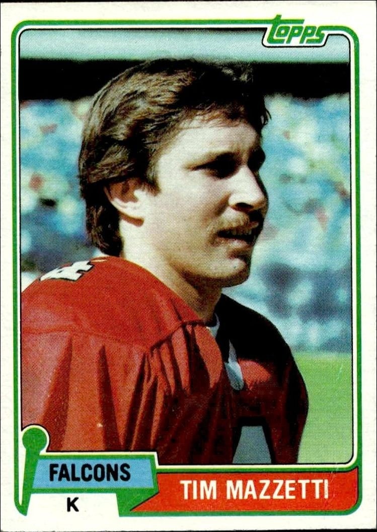 Tim Mazzetti 1981 Topps #513 Football Trading Card - Front 1981 Topps Tim Mazzetti #513 football trading card front