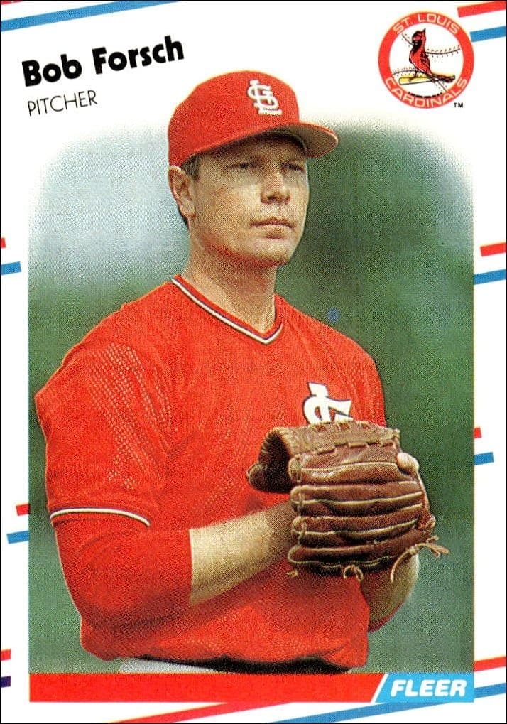 1988 Fleer Bob Forsch #33 trading card