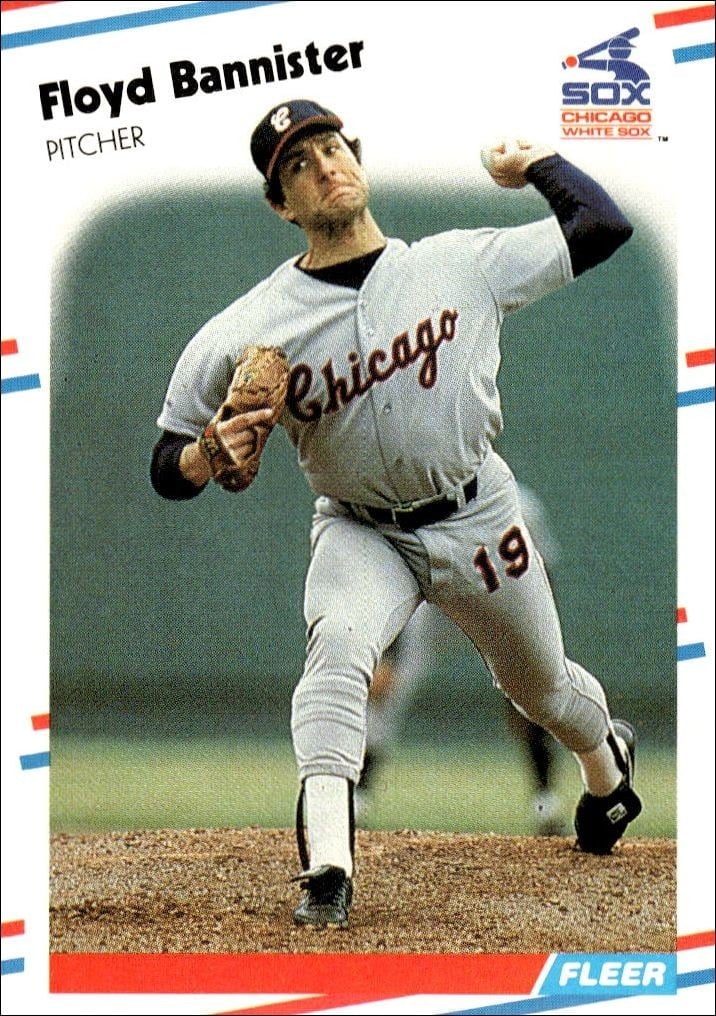 Floyd Bannister 1988 Fleer #392 Baseball Trading Card - Front 1988 Fleer Floyd Bannister #392 baseball trading card front