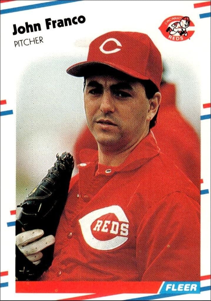 John Franco 1988 Fleer #234 Baseball Trading Card - Front 1988 Fleer John Franco #234 baseball trading card front