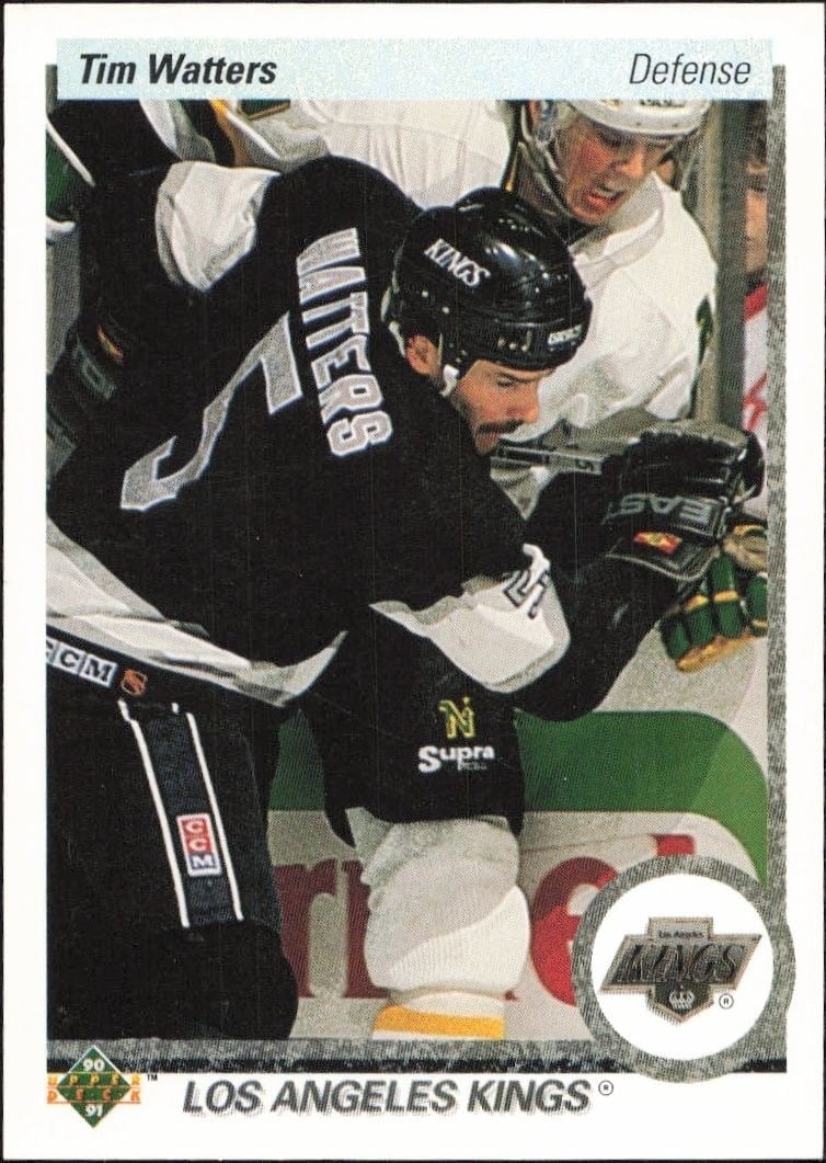 Tim Watters 1990-91 Upper Deck #117 Hockey Trading Card - Front 1990-91 Upper Deck Tim Watters #117 hockey trading card front