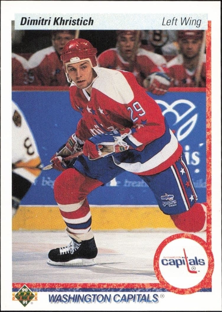 1990-91 Upper-Deck Dmitri Khristich #537 trading card