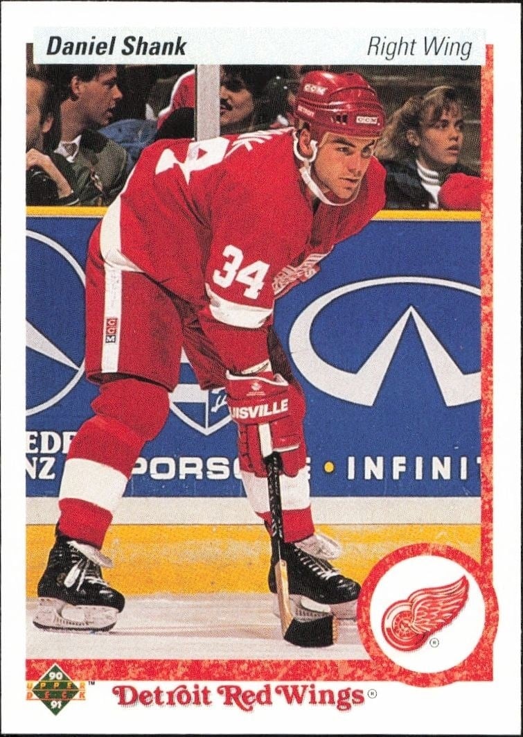 Daniel Shank 1990-91 Upper Deck #99 Hockey Trading Card - Front 1990-91 Upper Deck Daniel Shank #99 hockey trading card front