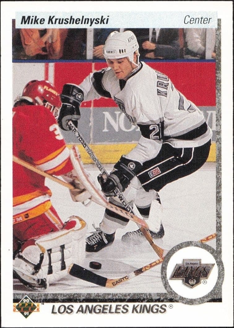 1990-91 Upper-Deck Mike Krushelnyski #394 trading card