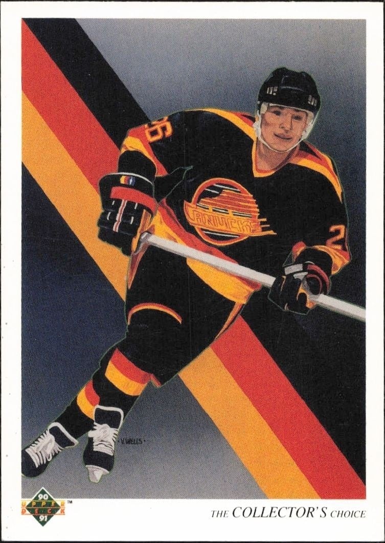 Petri Skriko 1990-91 Upper Deck #302 Hockey Trading Card - Front 1990-91 Upper Deck Petri Skriko #302 hockey trading card front