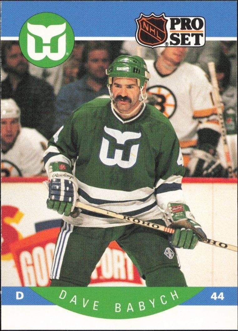 Dave Babych 1990-91 Pro Set #99 Hockey Trading Card - Front 1990-91 Pro Set Dave Babych #99 hockey trading card front