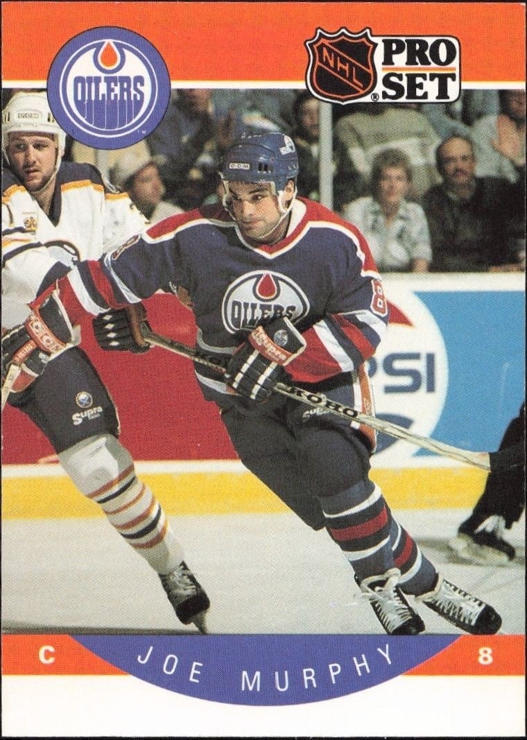 Joe Murphy 1990-91 Pro Set #93 Hockey Trading Card - Front 1990-91 Pro Set Joe Murphy #93 hockey trading card front