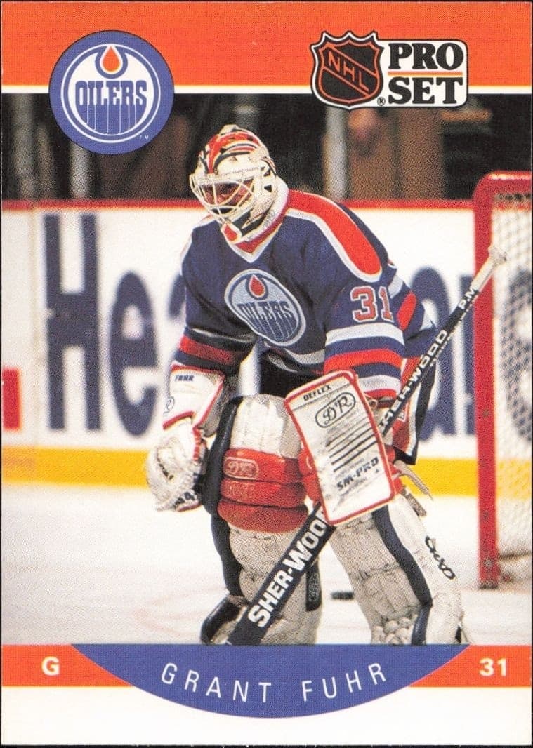 1990-91 Pro-Set Grant Fuhr #82 trading card
