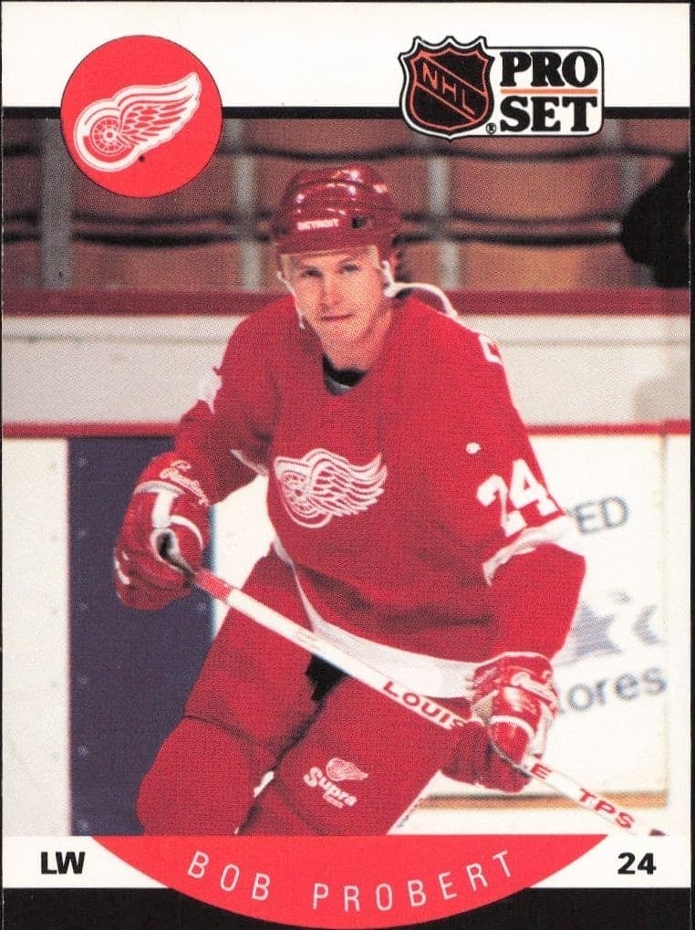 1990-91 Pro-Set Bob Probert #76 trading card