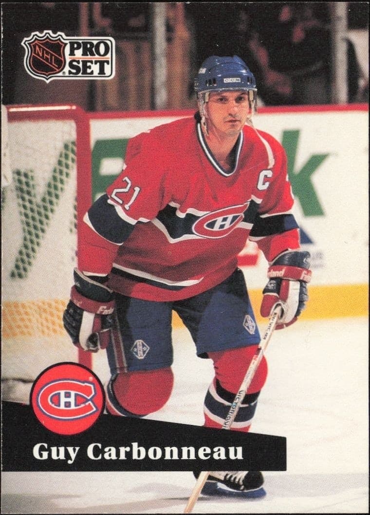 1991-92 Pro-Set Series 1 Guy Carbonneau #130 trading card