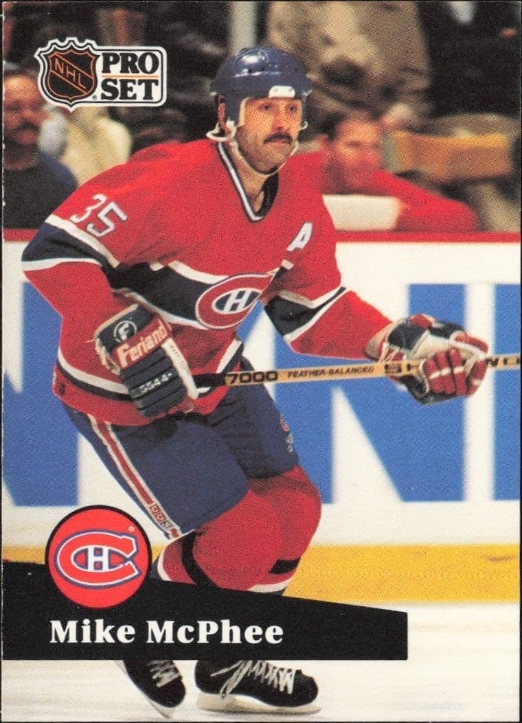 1991-92 Pro-Set Series 1 Mike McPhee #129 trading card