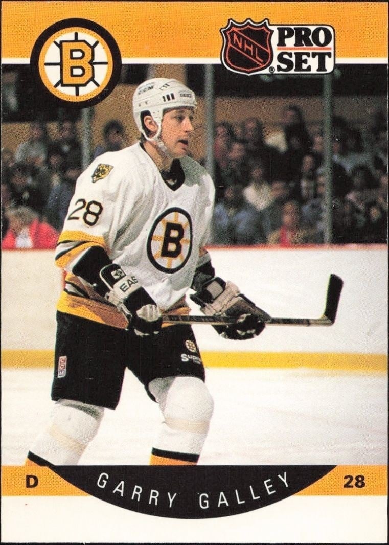 Garry Galley 1990-91 Pro Set #7 Hockey Trading Card - Front 1990-91 Pro Set Garry Galley #7 hockey trading card front
