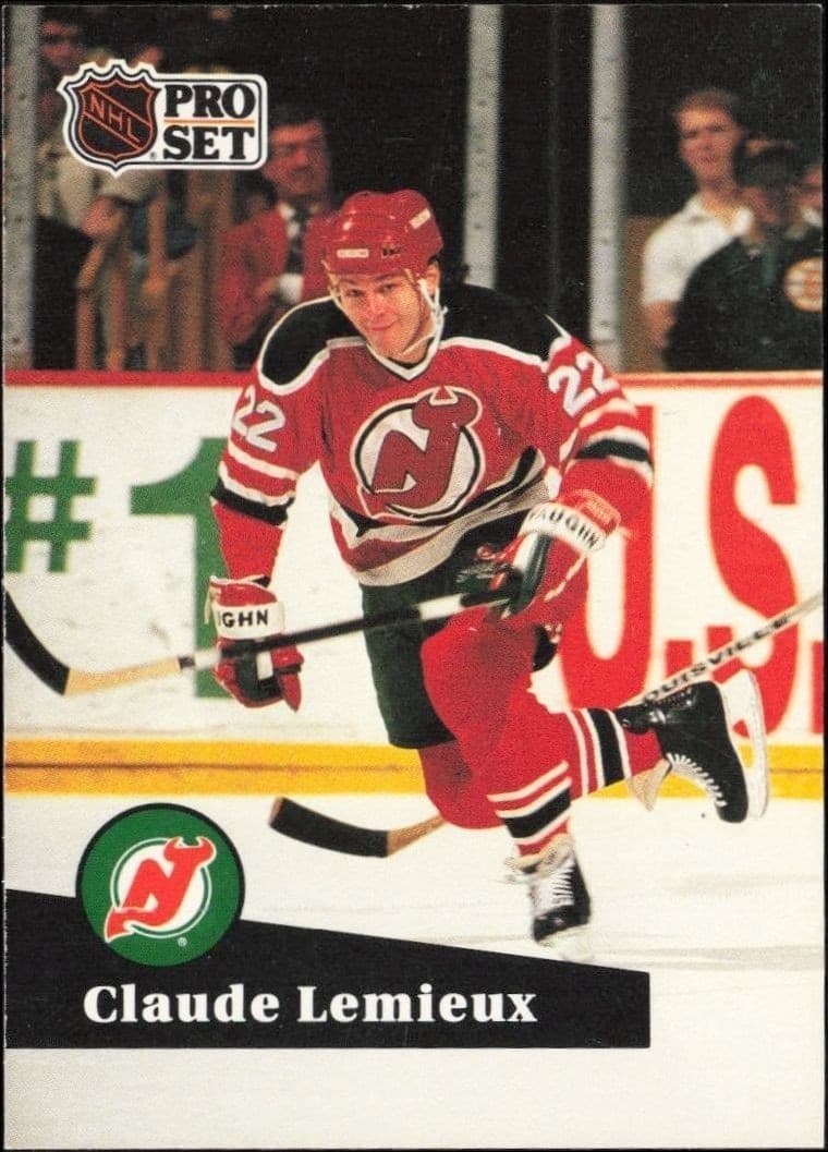 1991-92 Pro-Set Series 1 Claude Lemieux #135 trading card