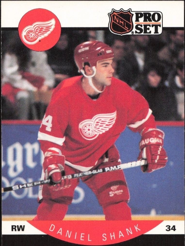 Daniel Shank 1990-91 Pro Set #78 Hockey Trading Card - Front 1990-91 Pro Set Daniel Shank #78 hockey trading card front