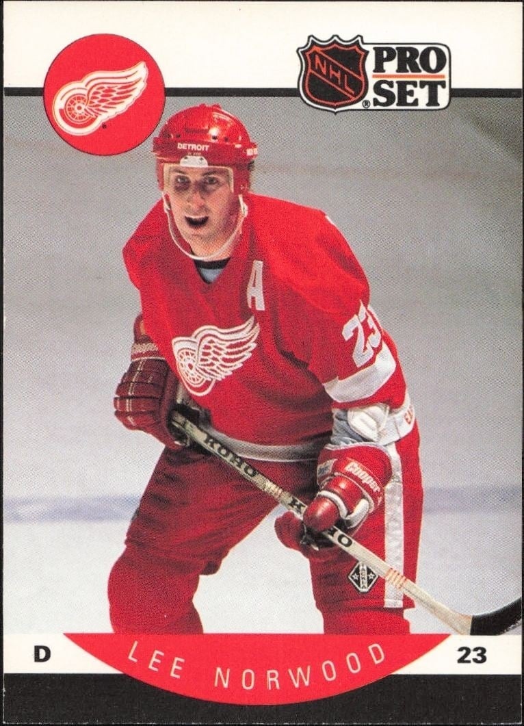 Lee Norwood 1990-91 Pro Set #74 Hockey Trading Card - Front 1990-91 Pro Set Lee Norwood #74 hockey trading card front