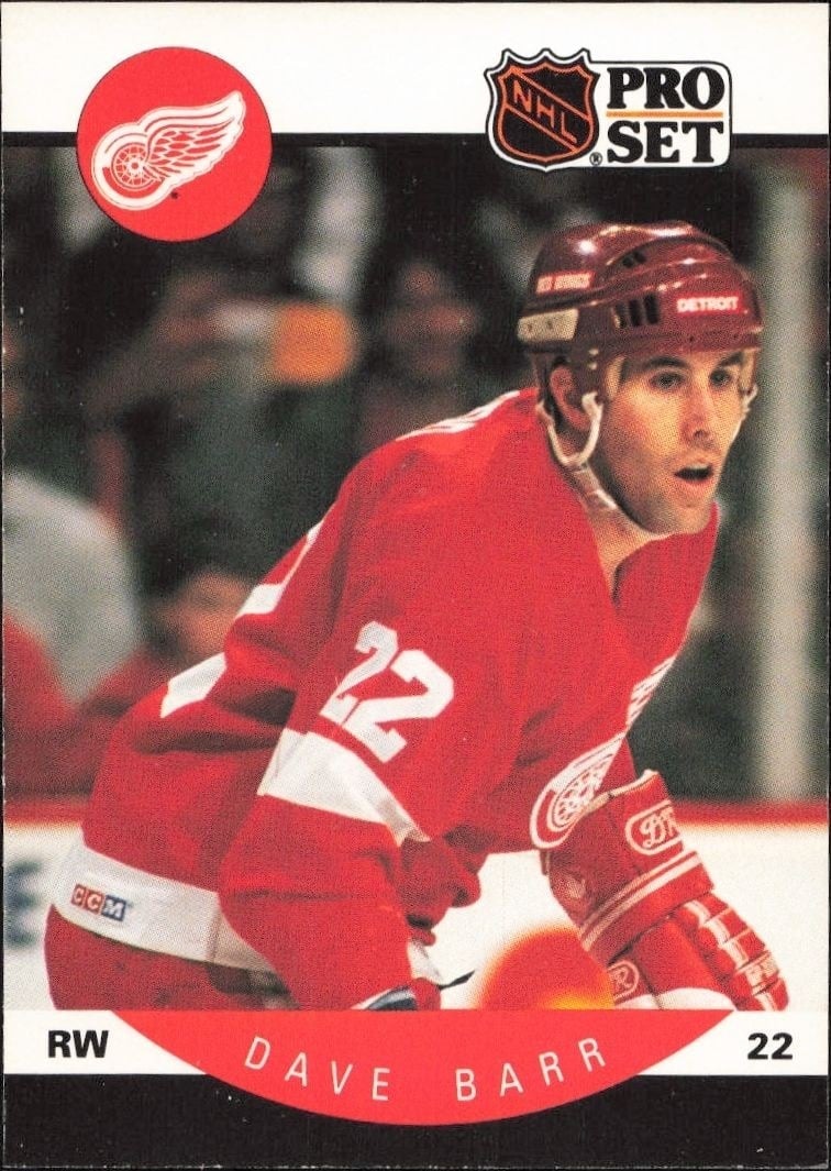 1990-91 Pro-Set Dave Barr #65 trading card