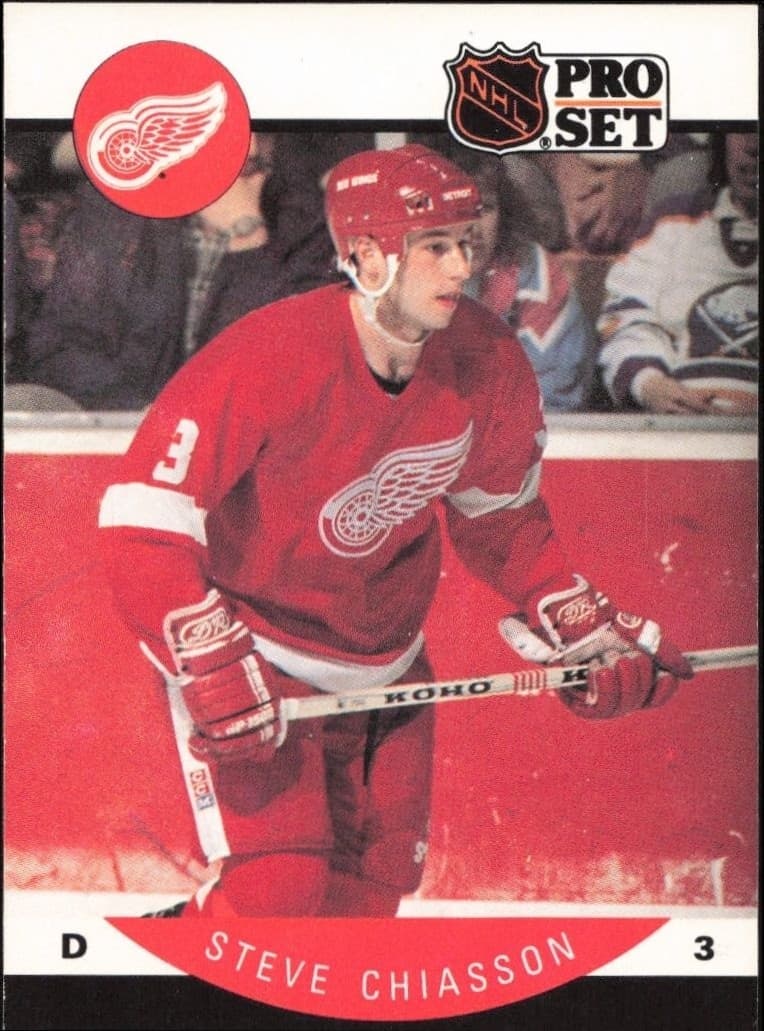 1990-91 Pro-Set Steve Chiasson #69 trading card