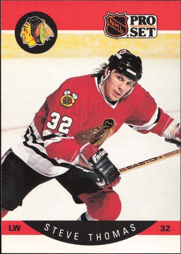 1990-91 Pro-Set Steve Thomas #62 trading card