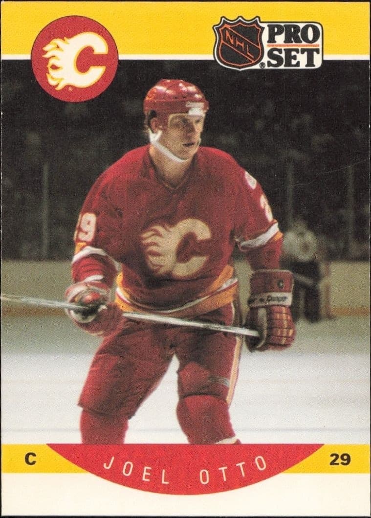 1990-91 Pro-Set Joel Otto #43 trading card