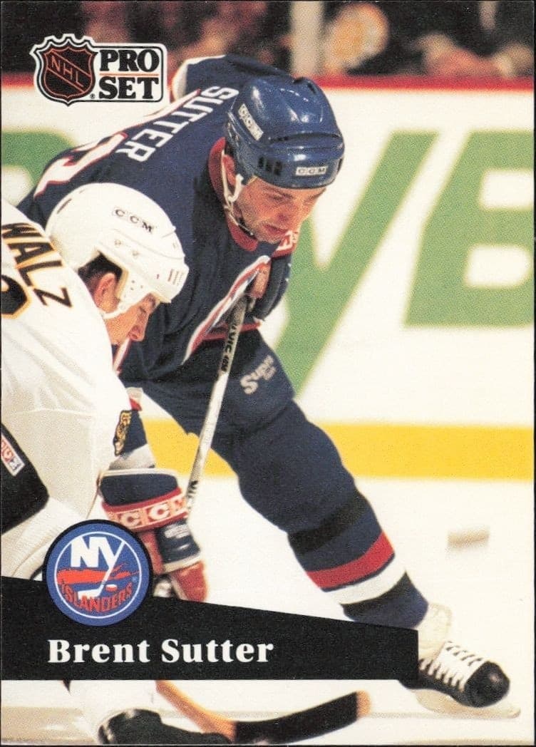 1991-92 Pro-Set Series 1 Brent Sutter #154 trading card