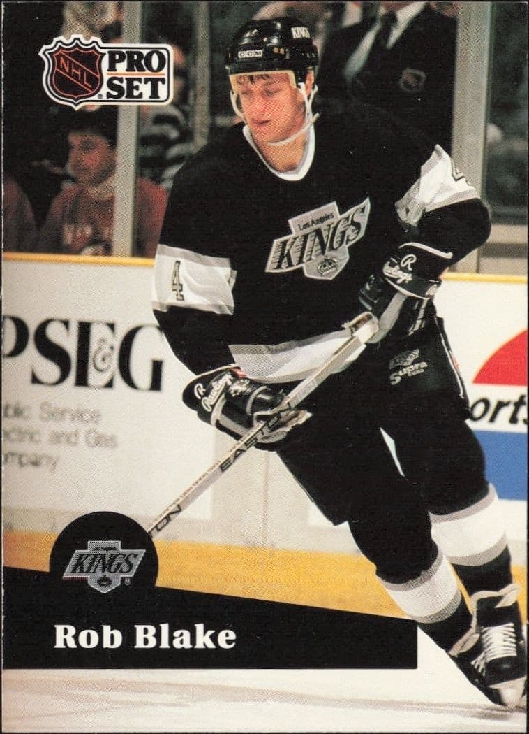 1991-92 Pro-Set Series 1 Rob Blake #92 trading card