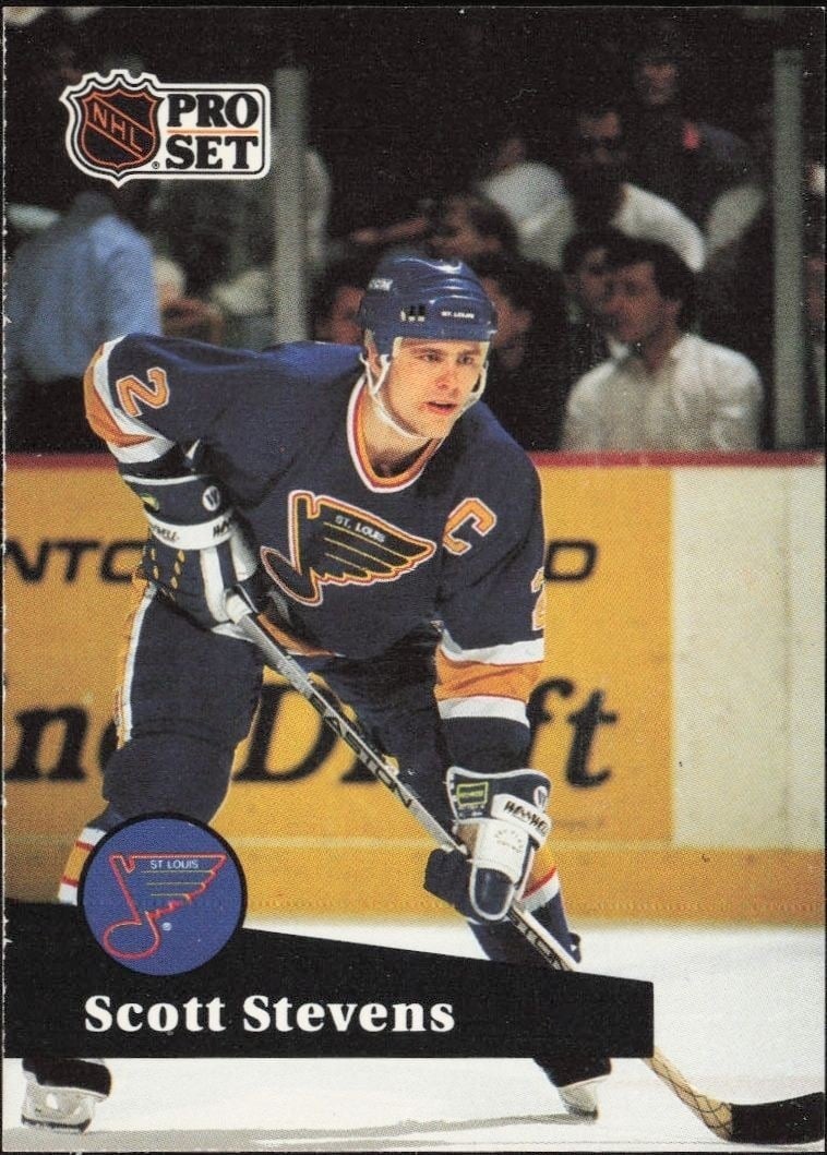 1991-92 Pro-Set Series 1 Scott Stevens #216 trading card
