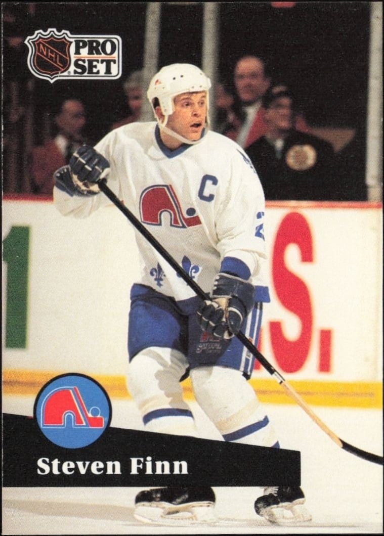 Steven Finn 1991-92 Pro Set #204 Hockey Trading Card - Front 1991-92 Pro Set Steven Finn #204 hockey trading card front