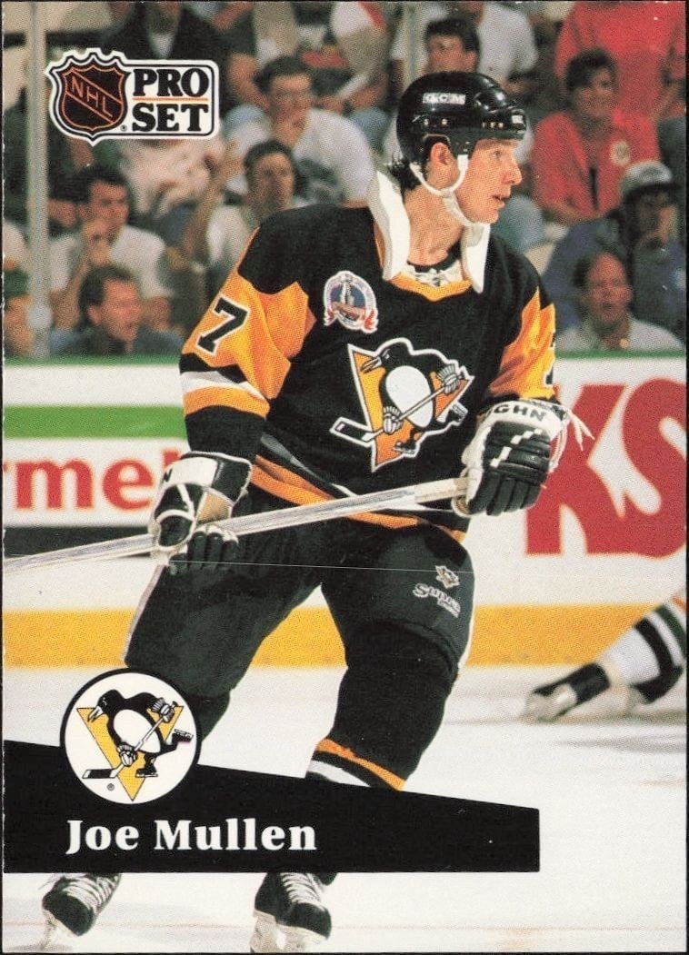 Joe Mullen 1991-92 Pro Set #191 Hockey Trading Card - Front 1991-92 Pro Set Joe Mullen #191 hockey trading card front
