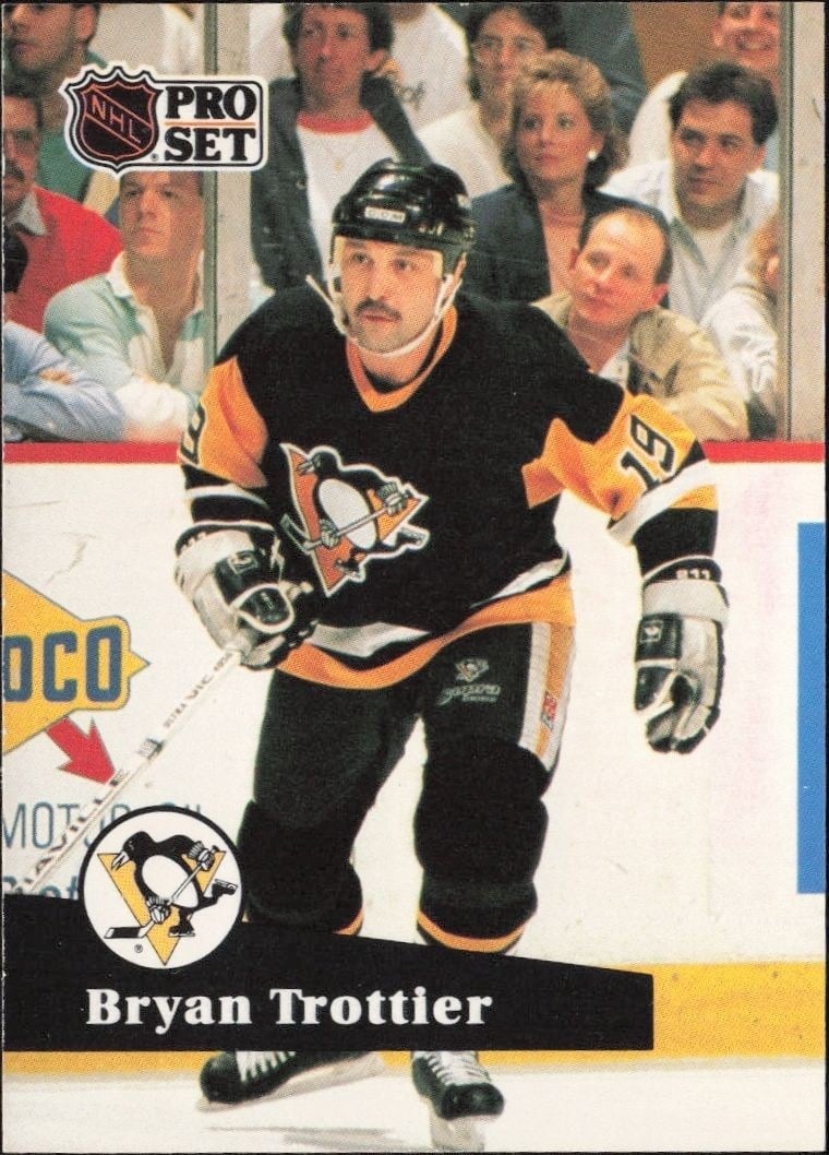 Bryan Trottier 1991-92 Pro Set #192 Hockey Trading Card - Front 1991-92 Pro Set Bryan Trottier #192 hockey trading card front