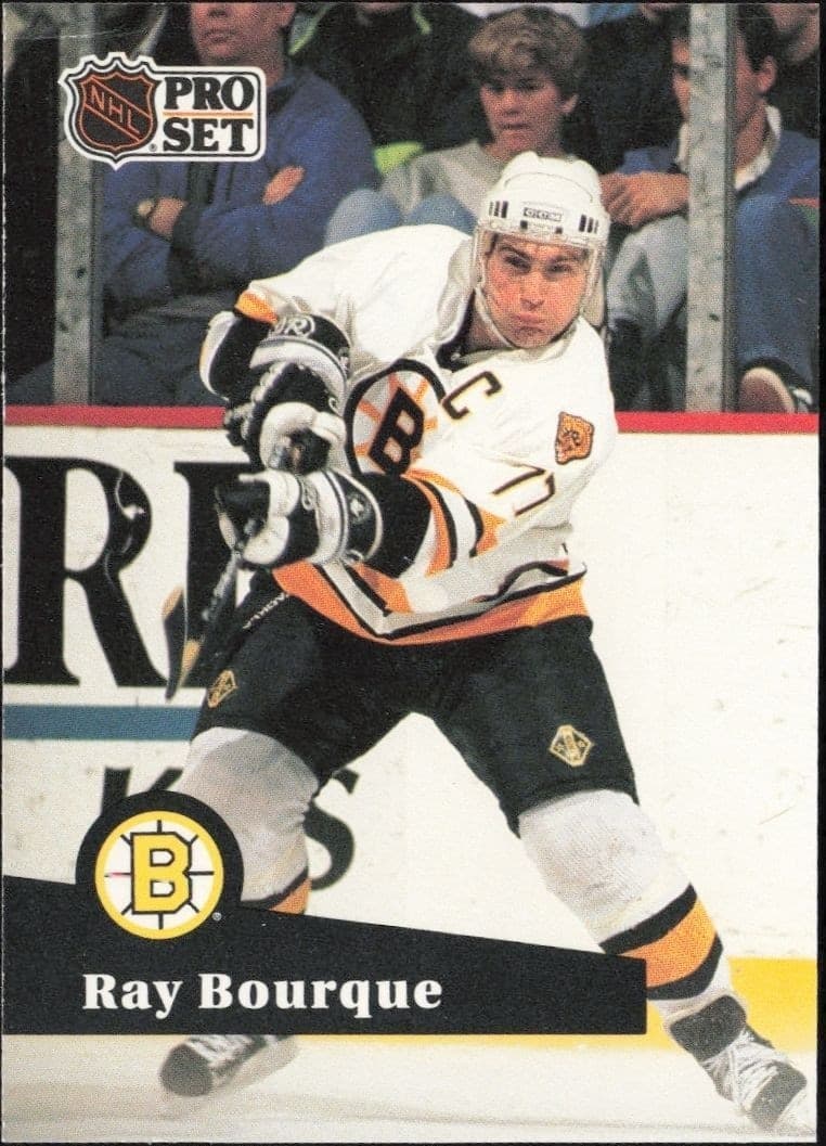 1991-92 Pro-Set Series 1 Ray Bourque #9 trading card