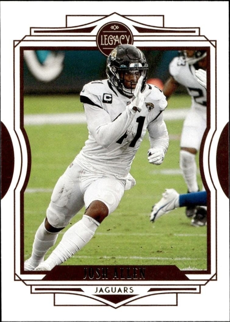 Josh Allen 2021 Panini #77 Football Trading Card - Front 2021 Panini Josh Allen #77 football trading card front