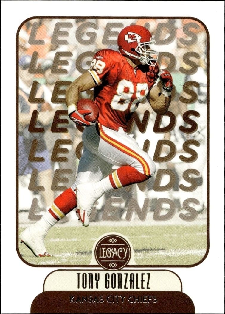Tony Gonzalez 2021 Panini #114 Football Trading Card - Front 2021 Panini Tony Gonzalez #114 football trading card front