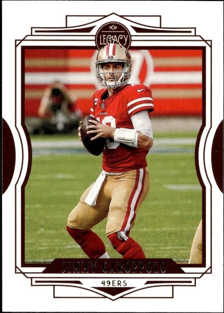 Jimmy Garoppolo 2021 Panini #97 Football Trading Card - Front 2021 Panini Jimmy Garoppolo #97 football trading card front