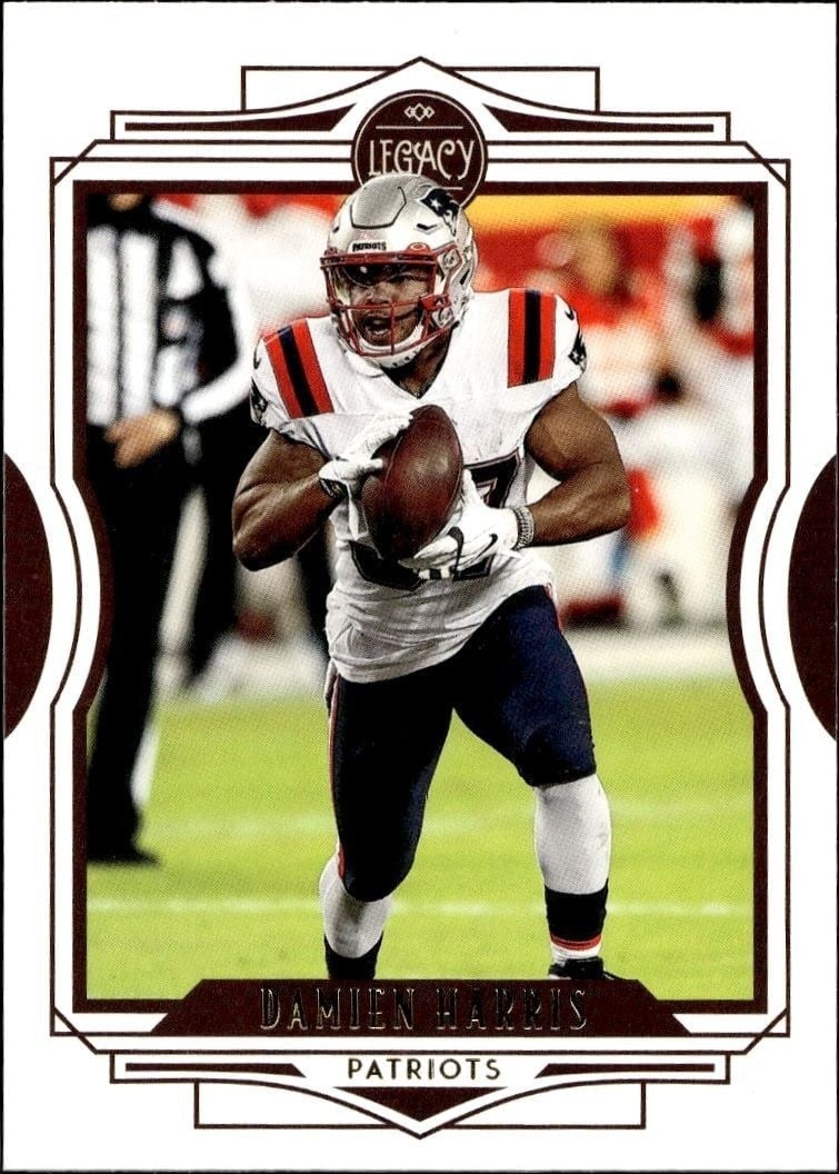 Damien Harris 2021 Panini #52 Football Trading Card - Front 2021 Panini Damien Harris #52 football trading card front