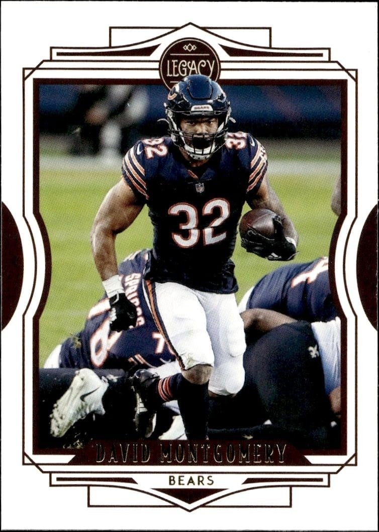 David Montgomery 2021 Panini #58 Football Trading Card - Front 2021 Panini David Montgomery #58 football trading card front