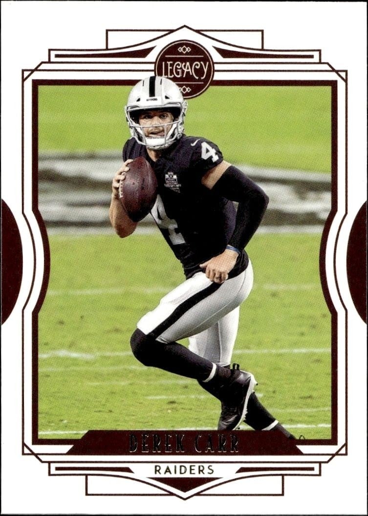 Derek Carr 2021 Panini #39 Football Trading Card - Front 2021 Panini Derek Carr #39 football trading card front