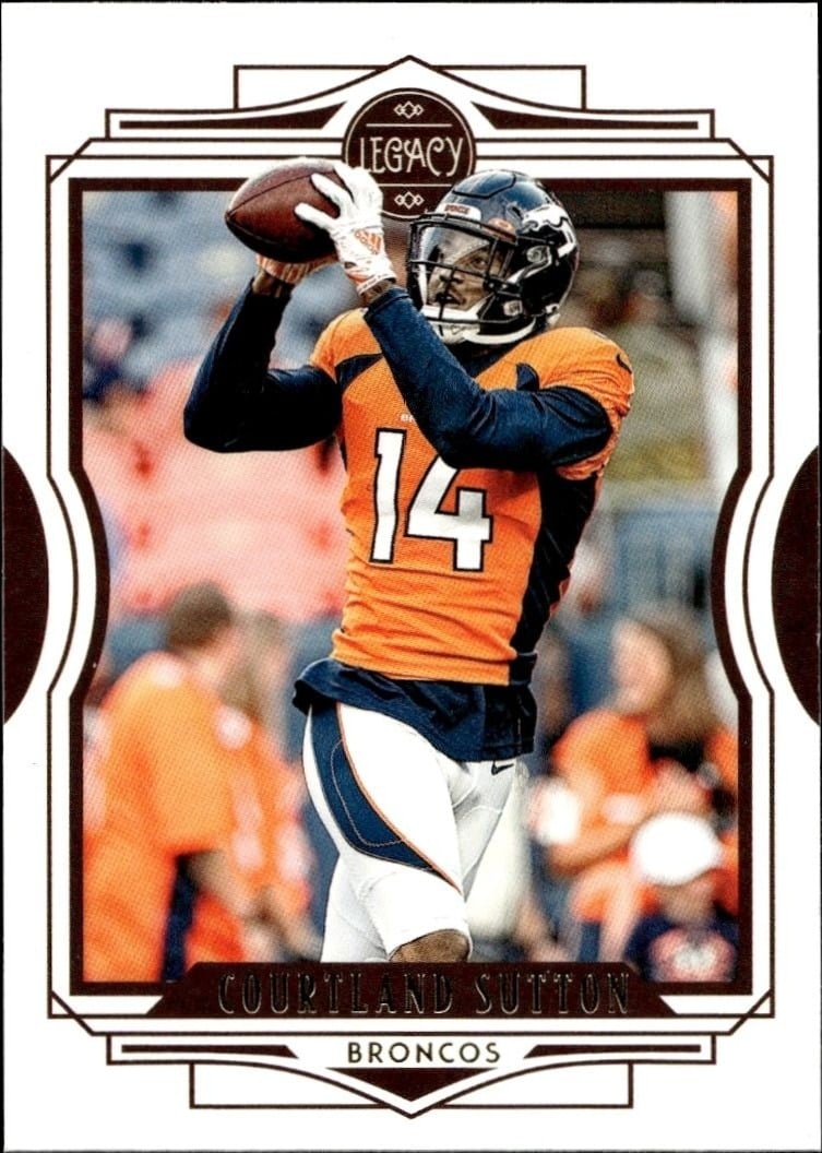 Courtland Sutton 2021 Panini #89 Football Trading Card - Front 2021 Panini Courtland Sutton #89 football trading card front