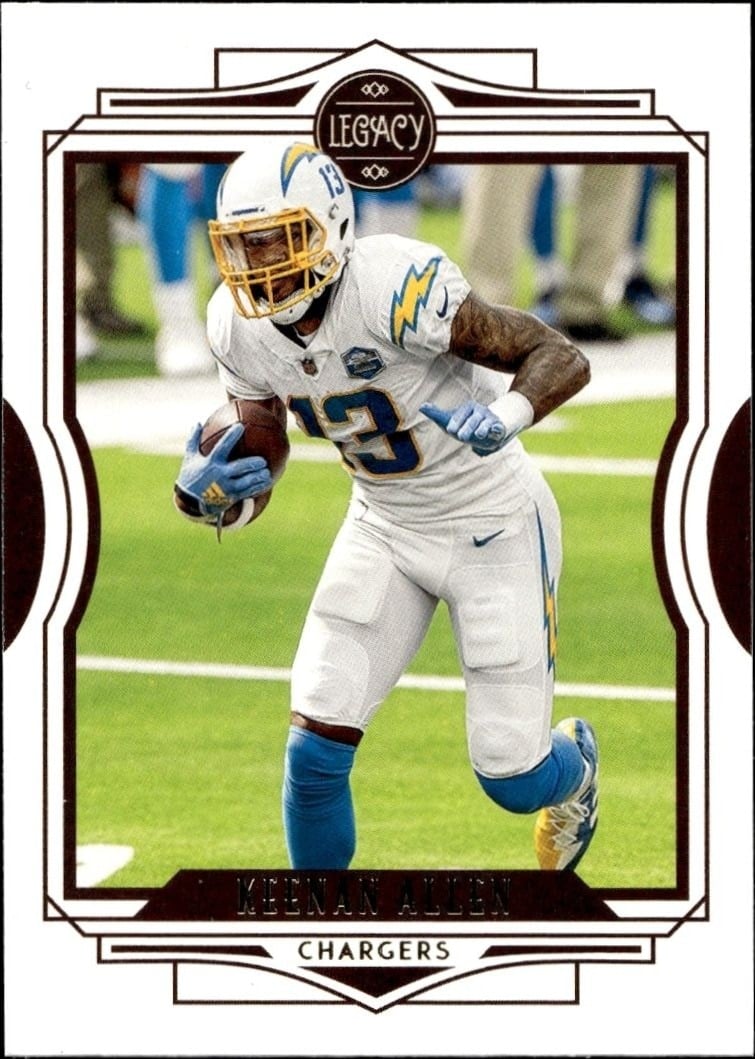 Keenan Allen 2021 Panini #42 Football Trading Card - Front 2021 Panini Keenan Allen #42 football trading card front