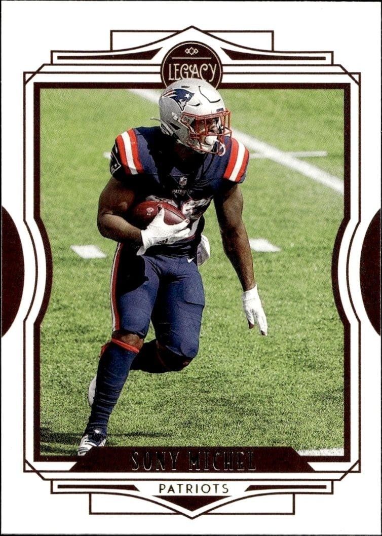 Sony Michel 2021 Panini #51 Football Trading Card - Front 2021 Panini Sony Michel #51 football trading card front