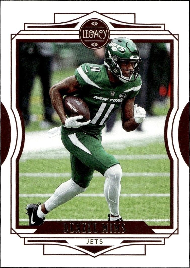 Denzel Mims 2021 Panini #54 Football Trading Card - Front 2021 Panini Denzel Mims #54 football trading card front