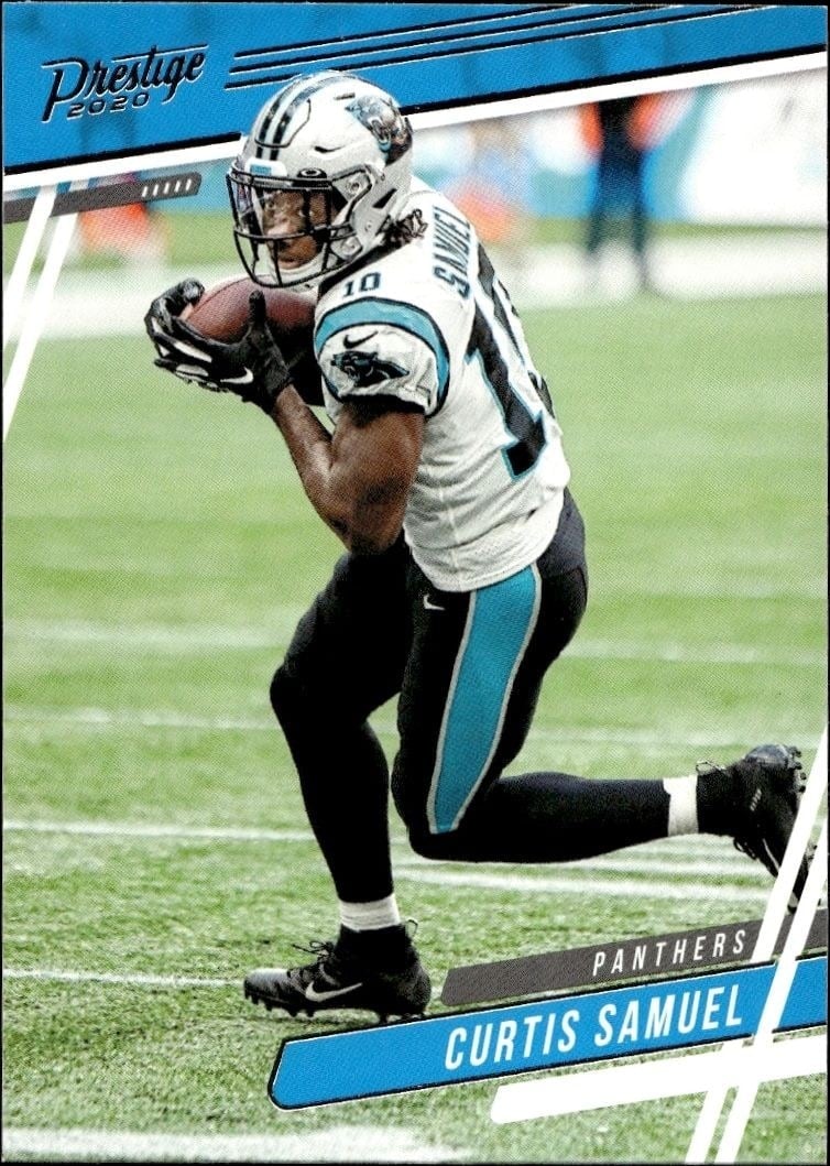 Curtis Samuel 2020 Panini #128 Football Trading Card - Front 2020 Panini Curtis Samuel #128 football trading card front