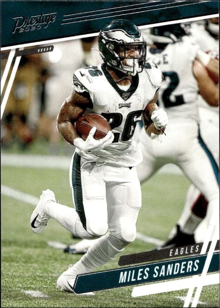Miles Sanders 2020 Panini #90 Football Trading Card - Front 2020 Panini Miles Sanders #90 football trading card front