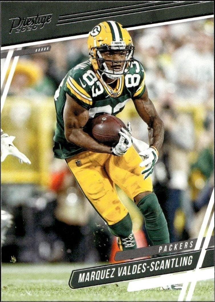 Marquez Valdes-Scantling 2020 Panini #123 Football Trading Card - Front 2020 Panini Marquez Valdes-Scantling #123 football trading card front