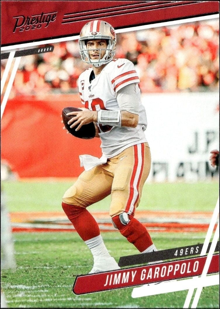 Jimmy Garoppolo 2020 Panini #6 Football Trading Card - Front 2020 Panini Jimmy Garoppolo #6 football trading card front