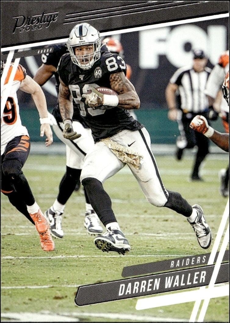 Darren Waller 2020 Panini #140 Football Trading Card - Front 2020 Panini Darren Waller #140 football trading card front
