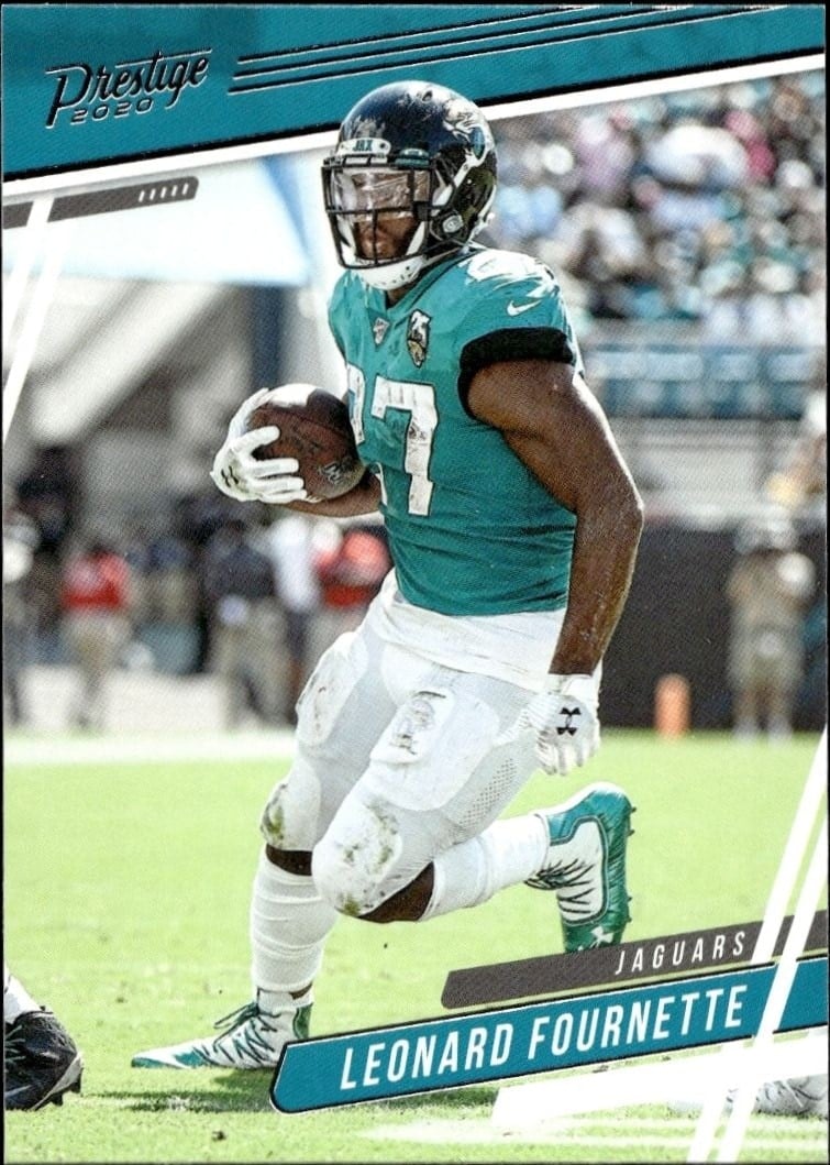 Leonard Fournette 2020 Panini #107 Football Trading Card - Front 2020 Panini Leonard Fournette #107 football trading card front