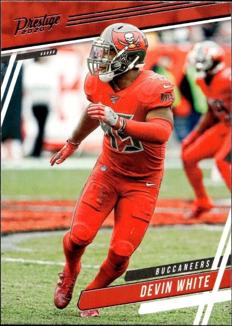 Devin White 2020 Panini #44 Football Trading Card - Front 2020 Panini Devin White #44 football trading card front